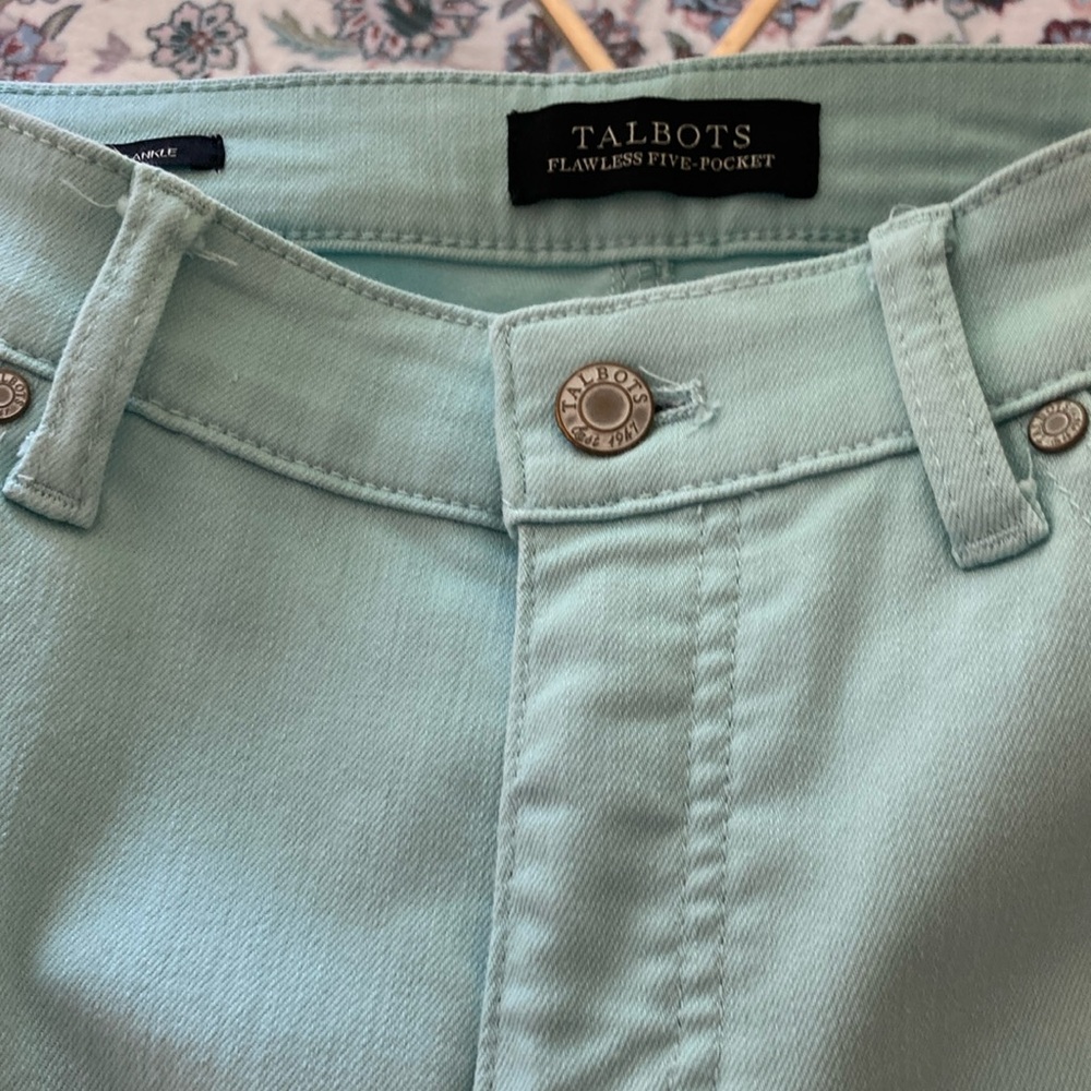 Talbot’s Flawless 5 Pocket Jean in Aqua Blue - Picture 7 of 7